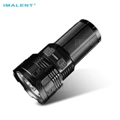 €150 with coupon for IMALENT DT70 Super Bright Rechargeable Flashlight  –  BLACK from GearBest