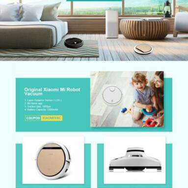 The Home Smart Robotic Vacuum Cleaner Flash Sale Big Discount from GearBest