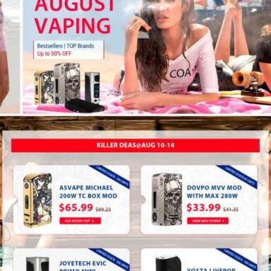 The Best E Cigarette and Vape Flash Sale Save up to 50% off – GearBest.com