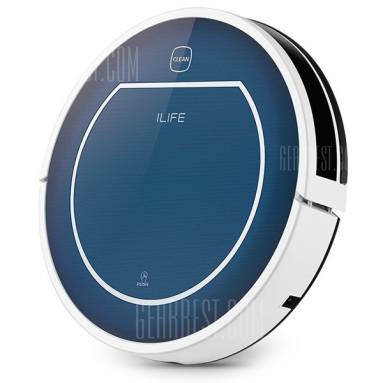 $88 with coupon for ILIFE V7 Super Mute Sweeping Robot Home Vacuum Cleaner Dust Cleaning with 2600mAh Li – battery –  BLUE from GearBest