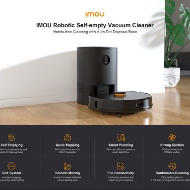 €264 dengan kupon untuk Imou Robot Vacuum Cleaner dengan Intelligent Dust Collector dari gudang UE GOBOO