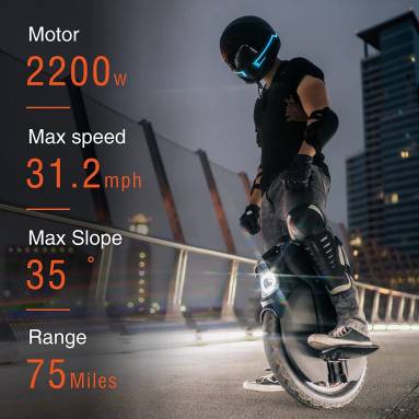 €2155 with coupon for InMotion V11 2200W Electric Unicycle 50km/h 120km 18″ Tire from EU warehouse BUYBESTGEAR