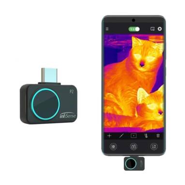 €198 with coupon for InfiRay P2 Thermal Imager IR Sensor Resolution 256*192 Mobile Phone Infrared Thermal Imager CameraThermal Leak Diagnosis Thermal Sensor Thermometer from BANGGOOD