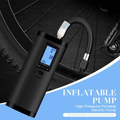 €33 with coupon for Inflatable Pump High Pressure Portable Electric Motorcycle Barometer from GEARBEST