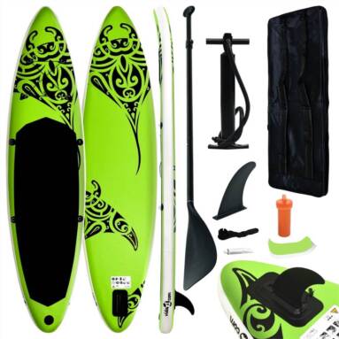 €274 with coupon for Inflatable Stand Up Surf Paddleboard Set 320 x 76 x 15 cm, Suitable for Adults and Beginners from EU warehouse GEEKBUYING