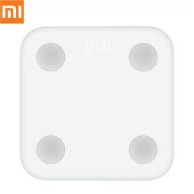$45 with coupon for Xiaomi Bluetooth 4.0 Smart Weight Scale  –  NORMAL VERSION  WHITE EU warehouse from Gearbest