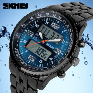 53% OFF SKMEI Fashion Analog-Digital Waterproof Quartz Sports Wristwatch,limited offer $10.99 from TOMTOP Technology Co., Ltd