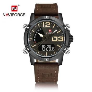 $5 OFF NAVIFORCE NF9095M Dual Display Men Sports Watch,free shipping $14.99(Code:NV9095) from TOMTOP Technology Co., Ltd