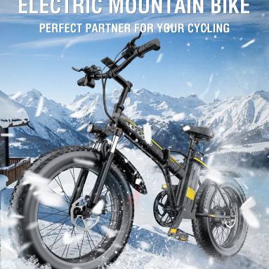 €1068 with coupon for  JANOBIKE E20 Electric Bike 1000W 48V 12.8AH Battery 20 Inches Fat Tire Mountain Snow Folding E-bike from EU warehouse GEEKBUYING