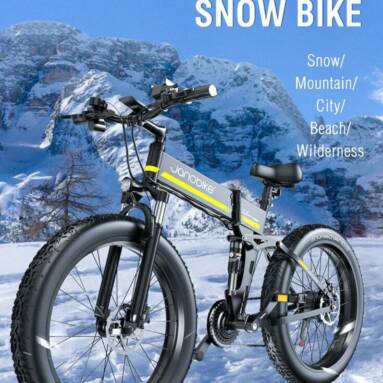 €1157 with coupon for JANOBIKE H26 Electric Bicycle 48V 1000W Motor 12.8Ah Battery 26 Inch Fat Tire Snow, Mountain, City Bike from EU warehouse GEEKBUYING