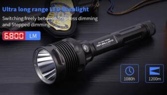 €143 with coupon for JETBeam M64 SBT-90 6800LM Powerful LED Flashlight from BANGGOOD