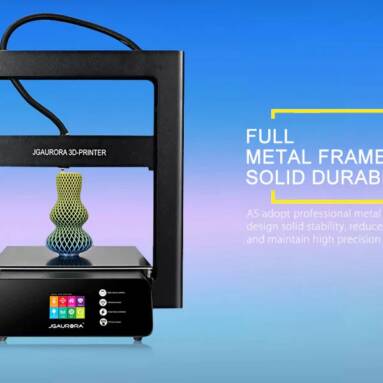 $299 with coupon for JGAURORA A5S Updated 3D Printer with Large Printing Area – NIGHT EU PLUG from Gearbest