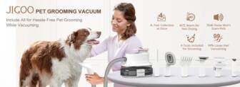 €65 with coupon for JIGOO P300 11 in 1 Pet Grooming Vacuum Kit from EU warehouse GEEKBUYING