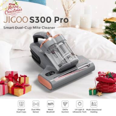 €89 with coupon for JIGOO S300 Pro Dual-Cup Smart Anti-Mite Cleaner Bed Vacuum Cleaner from EU warehouse GEEKBUYING