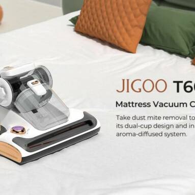 €109 with coupon for JIGOO T600 Dual-Cup Smart Mite Cleaner from EU warehouse GEEKBUYING