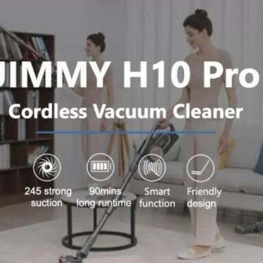 €299 with coupon for JIMMY H10 Pro Flexible Smart Handheld Cordless Vacuum Cleaner from EU warehouse GEEKBUYING