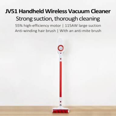 $189 with coupon for JIMMY JV51 Handheld Wireless Powerful Vacuum Cleaner from Xiaomi youpin – RED from GearBest