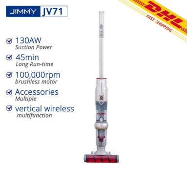 €98 with coupon for JIMMY JV71 Upright Stick Handheld Cordless Vacuum Cleaner 18kpa 130AW Powerful Suction Lightweight for Home Hard Floor Carpet Car Pet from EU PL / HK warehouse BANGGOOD