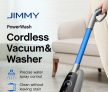 €112 with coupon for JIMMY HW8 Cordless Wet Dry Smart Vacuum Cleaner Washer Instantly Dry One-Touch Self-Cleaning 7000Pa Suction 2500mAh Replaceable Battery 25Mins Run Time Detachable Clean/Dirty Water Tank LED Display from EU CZ warehouse BANGGOOD