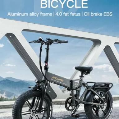 €1136 with coupon for JINGHMA R7 800W 48V 12.8Ah 20 Inch Tire Electric Bicycle 45km/h Max Speed 50km Range 180kg Max Load with 2 Batteries from EU CZ warehouse BANGGOOD