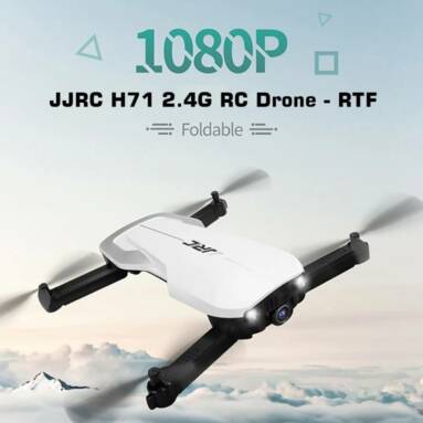 €56 with coupon for JJRC H71 2.4G Foldable RC Drone – RTF – BLACK from GEARBEST