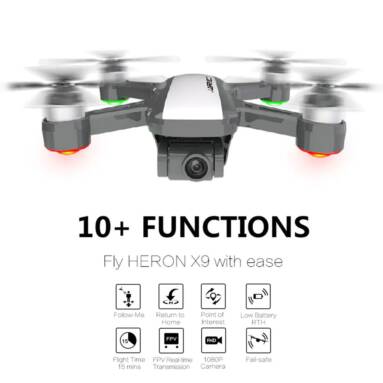 $165 with coupon for JJRC X9 5G WiFi FPV RC Drone – RTF 1080P Camera GPS Optical Flow Positioning – BLACK from GearBest