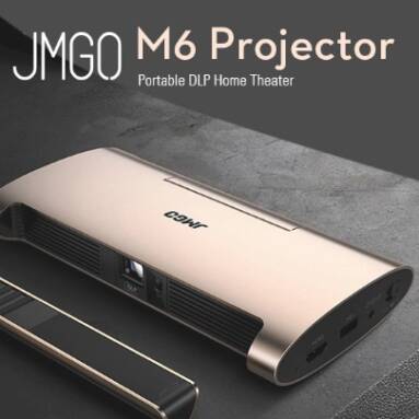 €262 with coupon for JMGO M6 Portable DLP Projector Android 7.0 1GB DDR3 8GB Support 4k 1080P WIFI BT LED TV MINI Projector-Globe Version from BANGGOOD