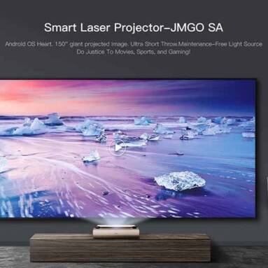 $2079 with coupon for JMGO SA Ultra Short Throw 2500 ANSI Lumens Laser Projector from GEARBEST