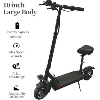 €594 with coupon for JOYOR Y6-S 500W 48V 18Ah 10in Folding Electric Scooter with Seat 40km/h Top Speed 75KM Max Mileage City E-Scooter from EU CZ warehouse BANGGOOD