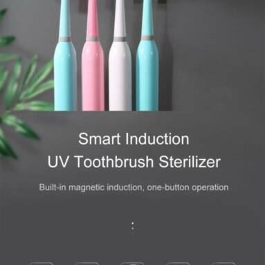 €13 with coupon for JUJIAJIA Smart Induction UV Electric Toothbrush Sterilizer Toothbrush Holder Sterilization Disinfector for Soocas Oclean Dr. Bei Electric Toothbrushes from Xiaomi Youpin from BANGGOOD
