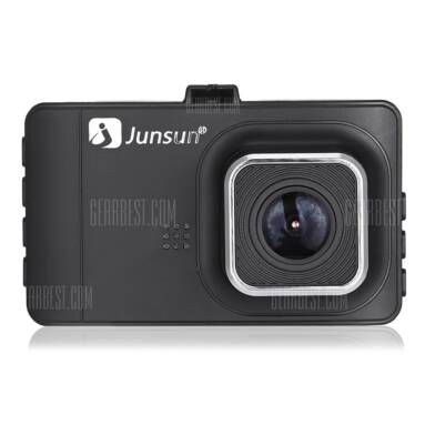 $19 with coupon for JUNSUN T518 Car Dash Cam 1080P Full HD DVR  –  BLACK from GearBest