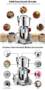 JUSTBUY 800A 2500W 800g Electric Grains Spices Cereal Dry Food Grinder Mill Grinding Machine Stainless Steel Blender