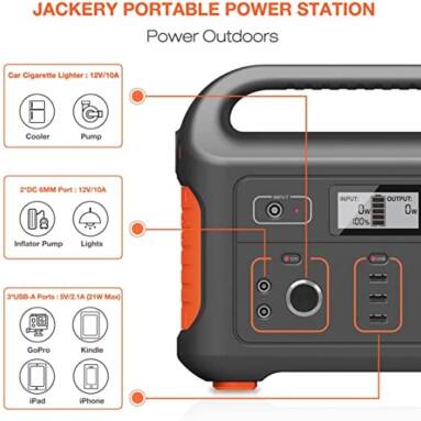 €365 with coupon for Jackery Explorer 600s Portable Power Station 626Wh Backup 110V/500W PureSine Wave AC Outlet Solar Generator for RC Drones Outdoors Camping Travel Emergency from BANGGOOD