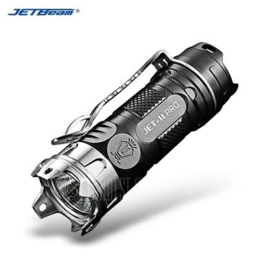 $23 with coupon for JetBeam II PRO Cree Strobe Flashlight  –  BLACK from GearBest