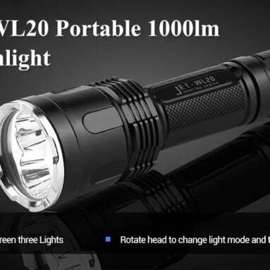 $63 with coupon for Jetbeam WL20 Portable 1000lm Super Bright Hunting Flashlight from GearBest