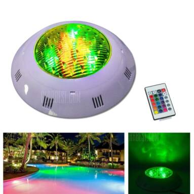 $49 with coupon for Jiawen 9W RGB Round LED Underwater Light IP68 Swimming Pool Fountain Spotlight Lamp with Remote Control AC 12 – 24V  –  RGB from GearBest