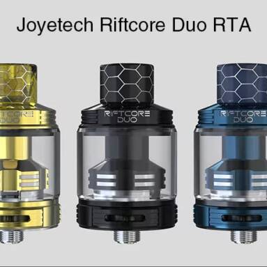 $47 with coupon for Joyetech Riftcore Duo RTA – BLACK from GearBest