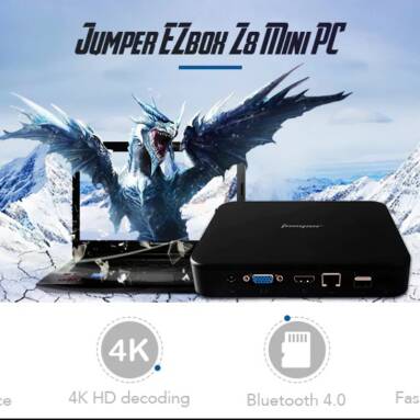 €116 with coupon for Jumper EZbox Z8 Mini PC – Black 2GB RAM+32GB ROM EU Plug from GEARBEST