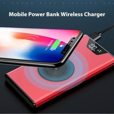 $15 with coupon for K2 Large Capacity Mobile Power Bank Ultra-thin Universal Wireless Charger 20000mAh – Black from GEARBEST