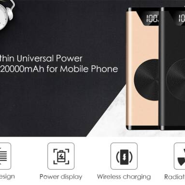 €17 with coupon for K2 Ultra-thin Universal Power Bank 20000mAh from GEARBEST