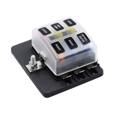 30% OFF On 6 Way Blade Fuse Box Holder with LED Warning Light! from Tomtop INT