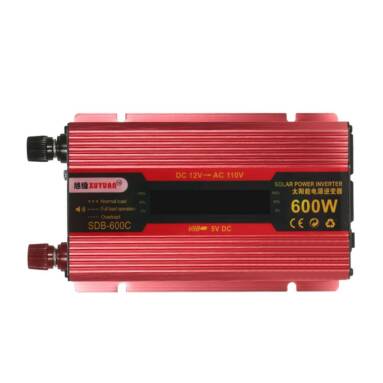 37% OFF 600W WATT DC 12V to AC 110V Dual Converter,limited offer $28.99 from TOMTOP Technology Co., Ltd