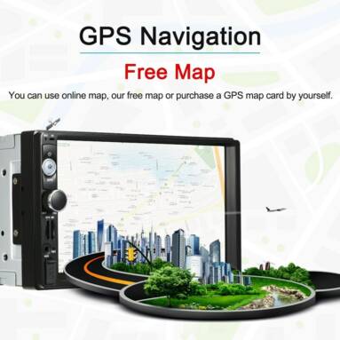 45% OFF 7” Smart Car Stereo Radio Player GPS Navigation,limited offer $129.99 from TOMTOP Technology Co., Ltd