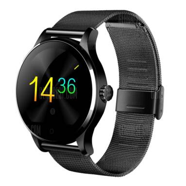 $33 with coupon for K88H Bluetooth Smart Watch Heart Rate Monitor Smartwatch BLACK from GearBest