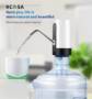 KCASA Electric Charging Water Dispenser USB Charging Water Bottle Pump Dispenser Drinking Water Bottles Suction Unit Faucet Tools Water Pumping Device - Black