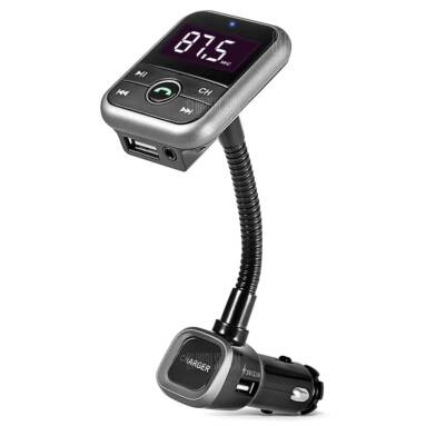 $11 with coupon for KELIMA BT67 Car Bluetooth MP3 Player FM Transmitter  –  BLACK from GearBest