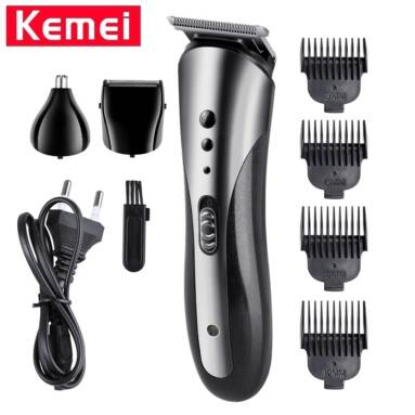 $7 with coupon for KEMEI KM-1407 Hair Clipper Electric Shaver Razor Nose Hair Trimmer Cordless Men Barber Tool from BANGGOOD