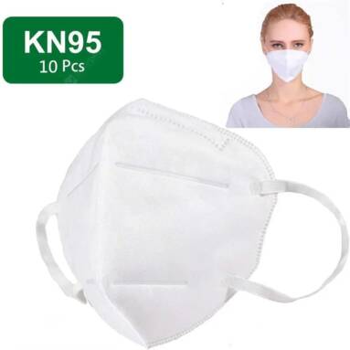 $29 with coupon for KN95 Mask N95 Respirator 5-Ply Virus Protection with Melt-blown Filter 10pcs US WAREHOUSE from GEARBEST