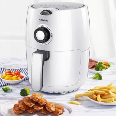 €45 with coupon for KONKA Air Fryer 2.5L Multifunction Air Fryer Chicken Oil Free Health Fryer Pizza Cooker Smart Touch LCD Electric Deep Airfryer from EU warehouse GSHOPPER