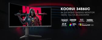 €230 with coupon for KOORUI 34 Inch Ultrawide Curved Gaming Monitor from EU warehouse BANGGOOD